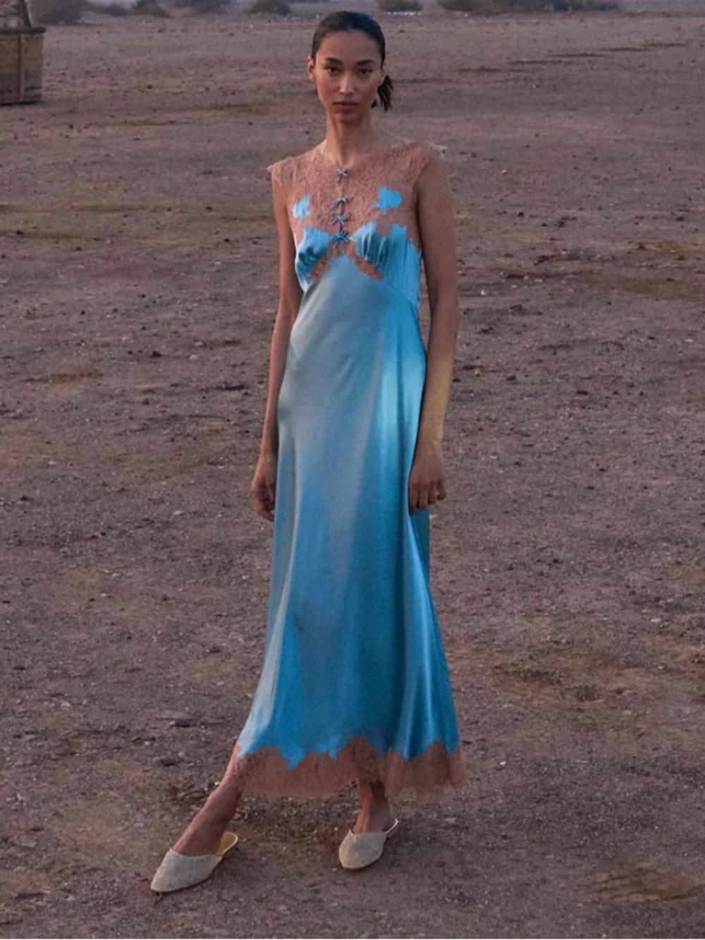 DOEN -Deep Aquamarine- Marcelle Dress S - Picture 2 of 7